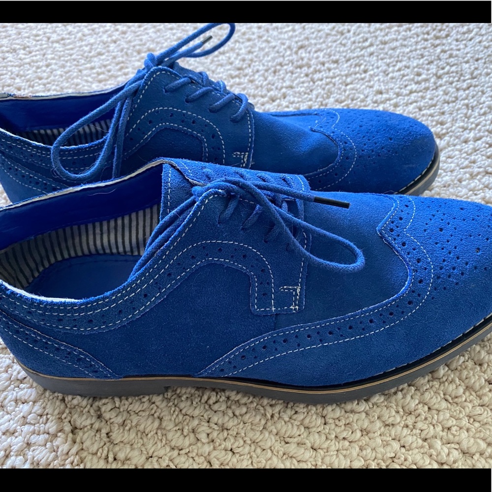 Blue Suede Men’s Shoe size 8